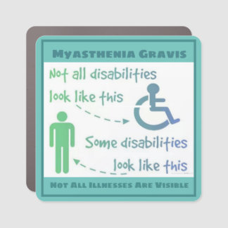  Myasthenia Gravis  Awareness Car Magnet