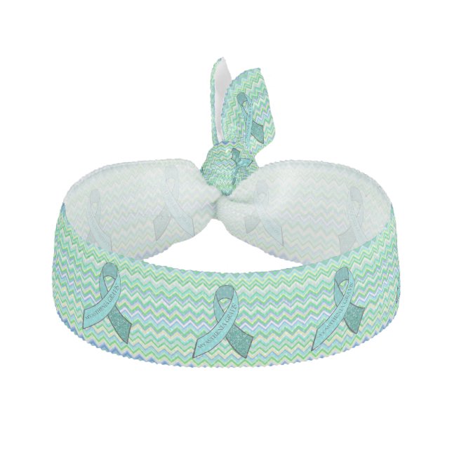 Myasthenia Gravis Awareness Hair Tie headband (Front)