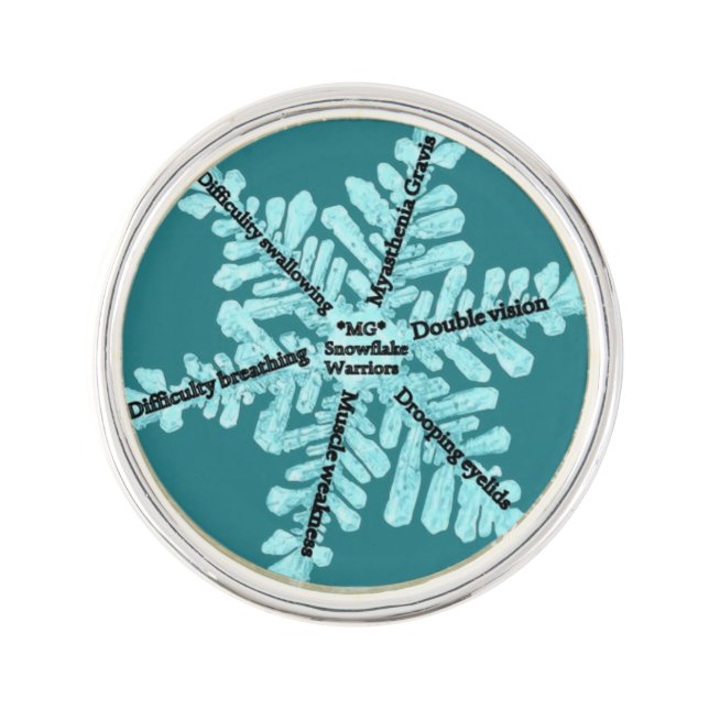 Myasthenia Gravis Awareness Lapel Pin (Front)