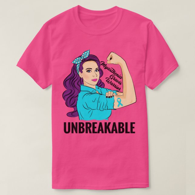 Myasthenia Gravis Awareness MG Neuromuscular Disea T-Shirt (Design Front)