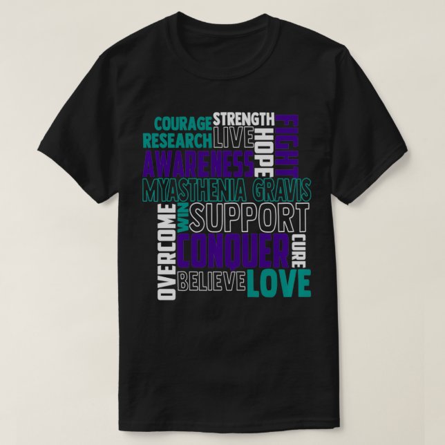 Myasthenia Gravis Awareness neuromuscular junction T-Shirt (Design Front)