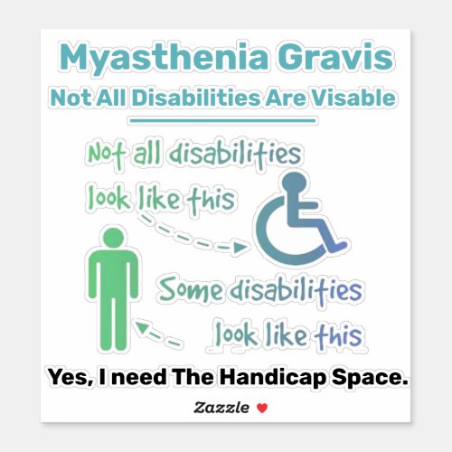Myasthenia Gravis Awareness Sticker