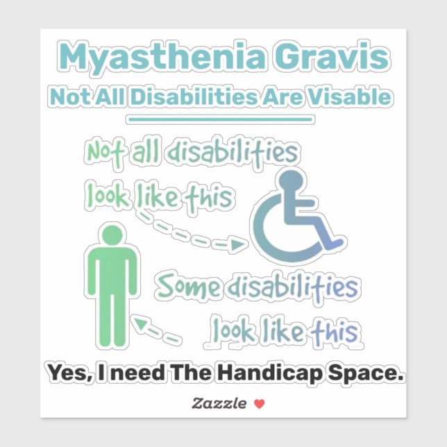 Myasthenia Gravis Awareness Sticker (Sheet)