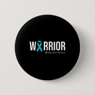 Myasthenia Gravis Awareness Teal Ribbon  Button