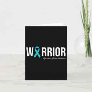 Myasthenia Gravis Awareness Teal Ribbon  Card