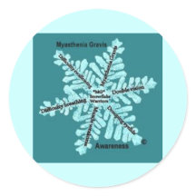 Myasthenia Gravis Awareness Teal Stickers