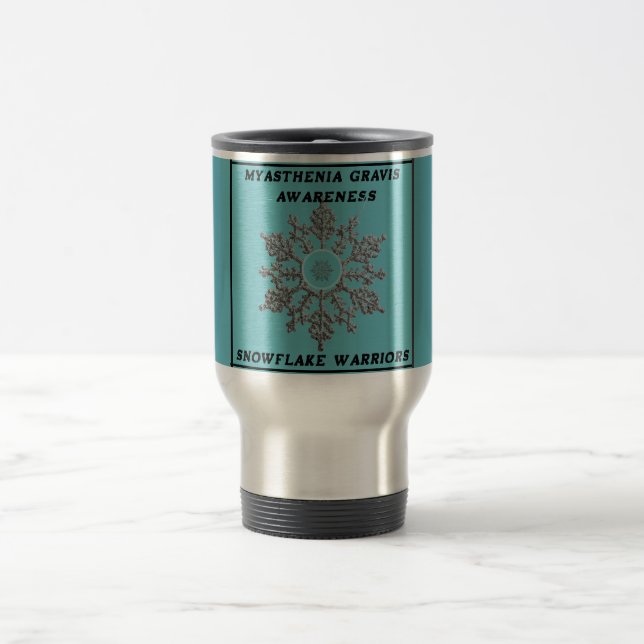 Myasthenia Gravis Awareness  Travel Mug (Center)