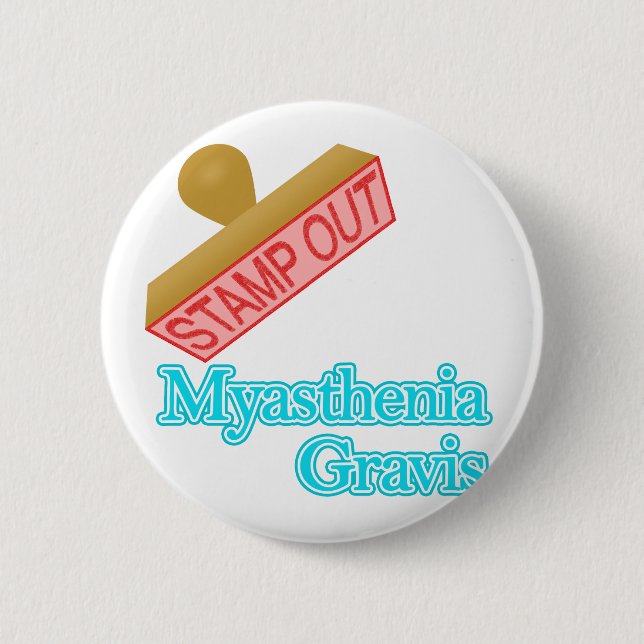 Myasthenia Gravis Pinback Button (Front)