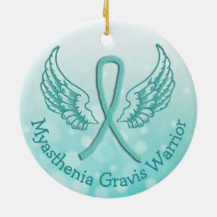 Myasthenia Gravis Snowflake Christmas Ornament