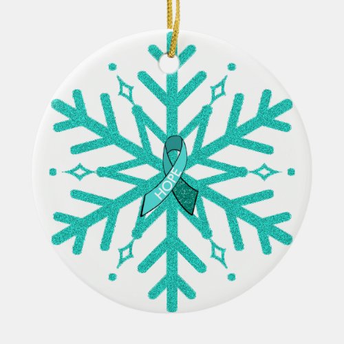 Myasthenia Gravis Snowflake Christmas  Ornament