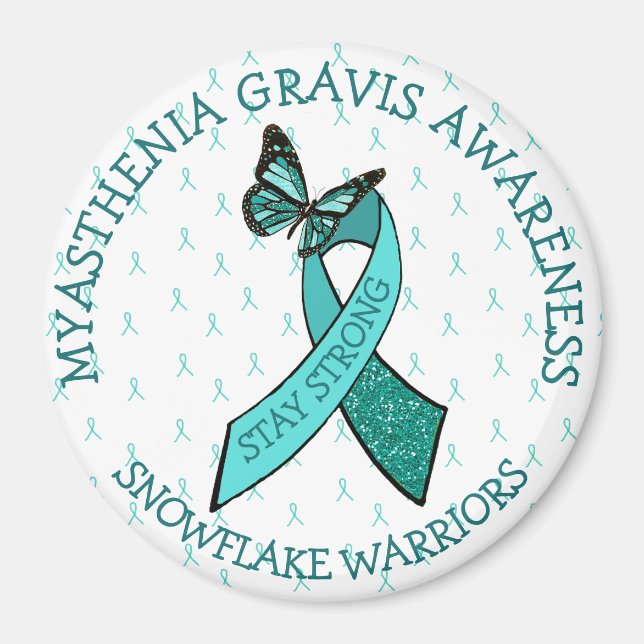 Myasthenia Gravis Stay Strong Awareness Magnet (Front)