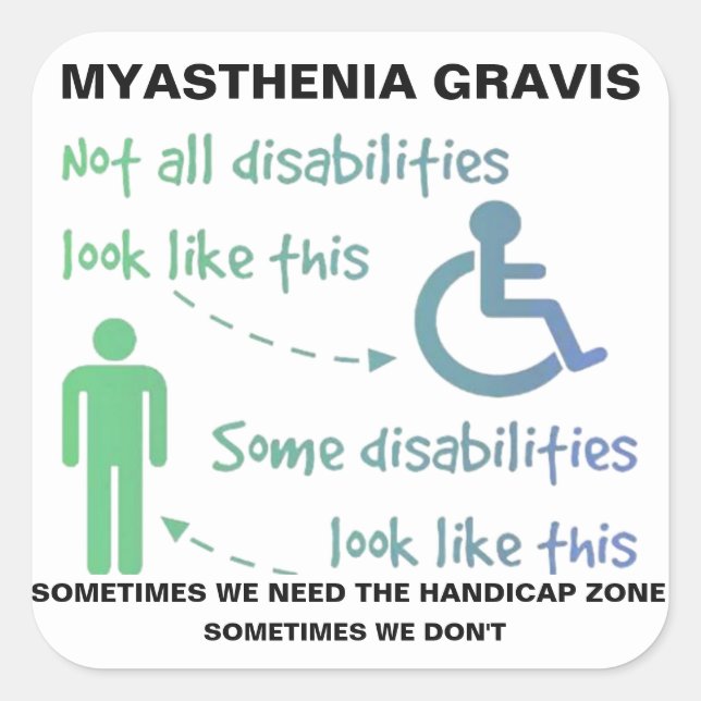 Myasthenia Gravis  STICKER (Front)