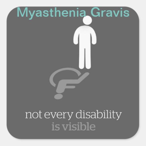 Myasthenia Gravis Sticker Square Sticker