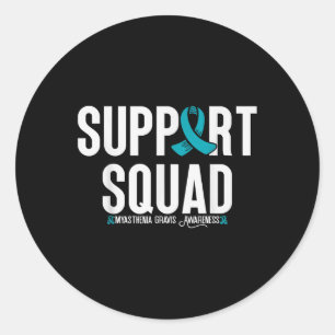 Myasthenia Gravis Support Squad Myasthenia Gravis Classic Round Sticker