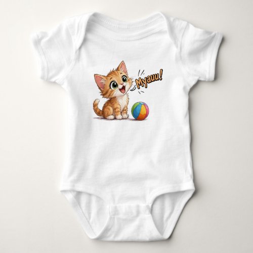“Myauu!” Kitten Baby Bodysuit