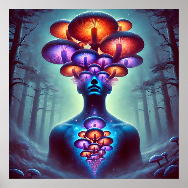 Mycelium Mind – The Psychedelic Awakening Poster (Front)