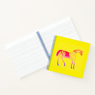 Mycenaean Greek Inspired Colorful Horse Notebook