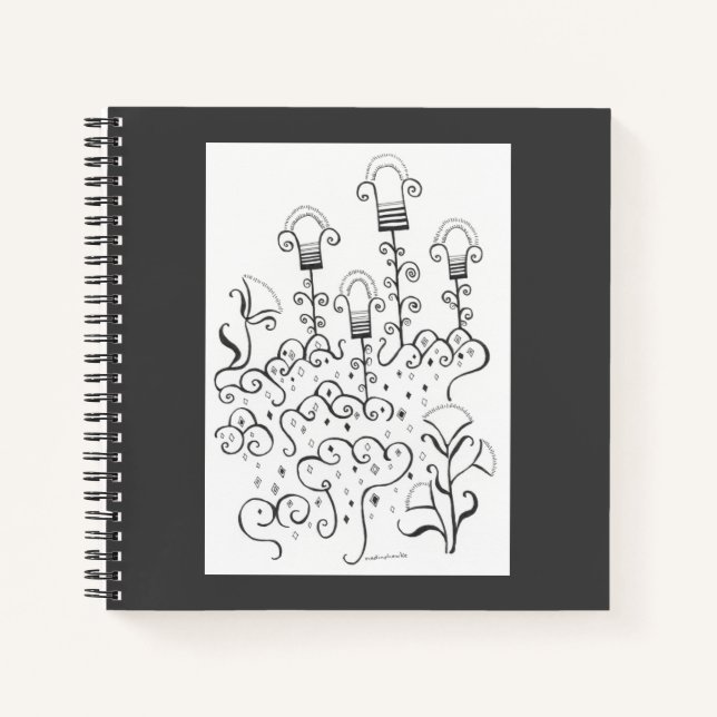 Mycenaean Greek Inspired Flower Garden Notebook (Front)