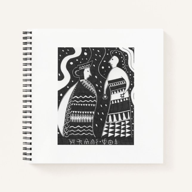 Mycenaean Greek Inspired Mother&Daughter Notebook (Front)