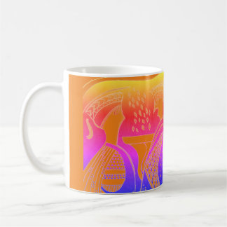Mycenaean Greek Inspired Orange Gossips Mug