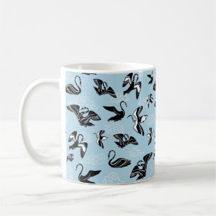 Mycenaean Inspired Greek Decorative Birds Pattern Coffee Mug