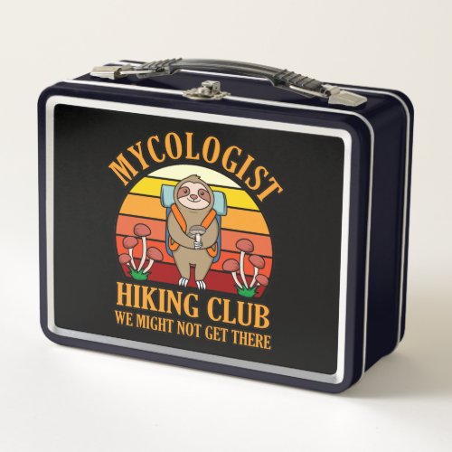 Mycologist Hiking Mushroom Hunting Morels Hunter G Metal Lunch Box
