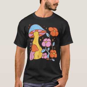 Mycology Colourful Magic Mushrooms For Hippies And T-Shirt