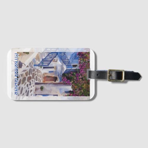 Myconos  coffee mug luggage tag