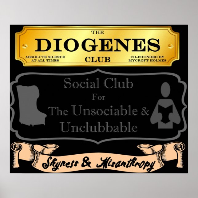 Mycroft Holmes  Diogenes Club  For The Unsociable  Poster (Front)