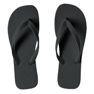 Mydeas | Black Solid Color Flip Flops