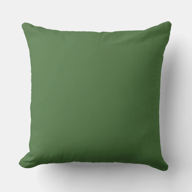 Mydeas | Lily Pad Tranquility Solid Color Throw Pillow (Front)