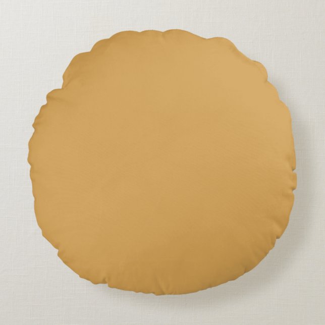 Mydeas | Sweet Melon Solid Color Round Pillow (Front)