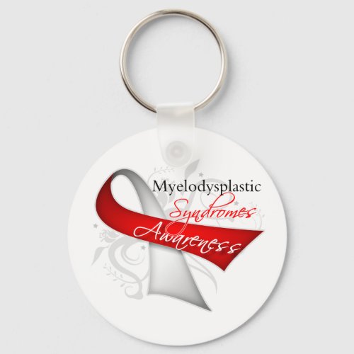 Myelodysplastic  Syndromes Awareness Ribbon Keychain