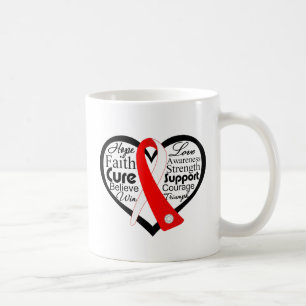 Myelodysplastic Syndromes Heart Ribbon Collage Coffee Mug