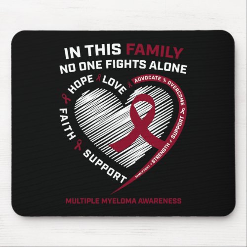 Myeloma Awareness Products Sister Dad Blood Cancer Mouse Pad