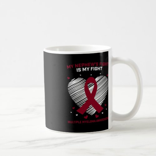 Myeloma Awareness Ribbon Blood Cancer Survivor Pla Coffee Mug