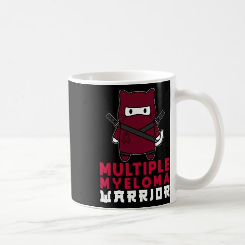 Myeloma Warrior Ninja Cat  Coffee Mug