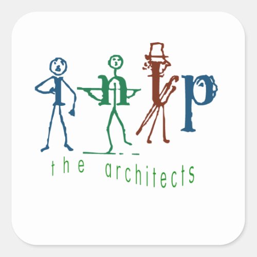 Myers_Briggs INTP The Architect Name TagSticker Square Sticker