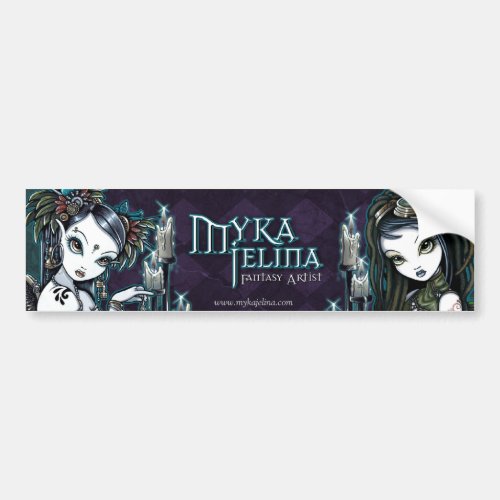 Myka Jelina Fantasy Art Logo Bumper Sticker