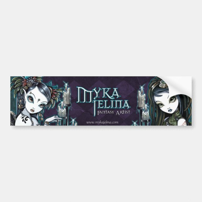 Myka Jelina Fantasy Art Logo Bumper Sticker (Front)