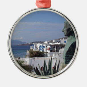 Mykonos 2 metal ornament