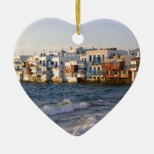 Mykonos 4 ceramic ornament