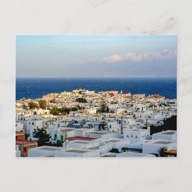 Mykonos Downtown. Postcard (Front)