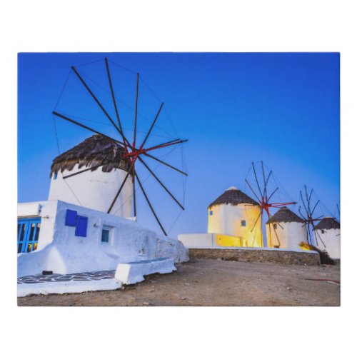 Mykonos Faux Canvas Print