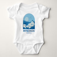 Mykonos Greece Blue Minimalist Travel 