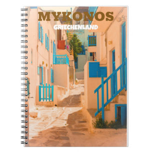 Mykonos Greece Notebook