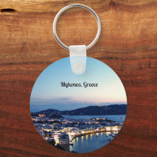 Mykonos, Greece panorama Keychain