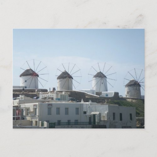 Mykonos Greece Postcard