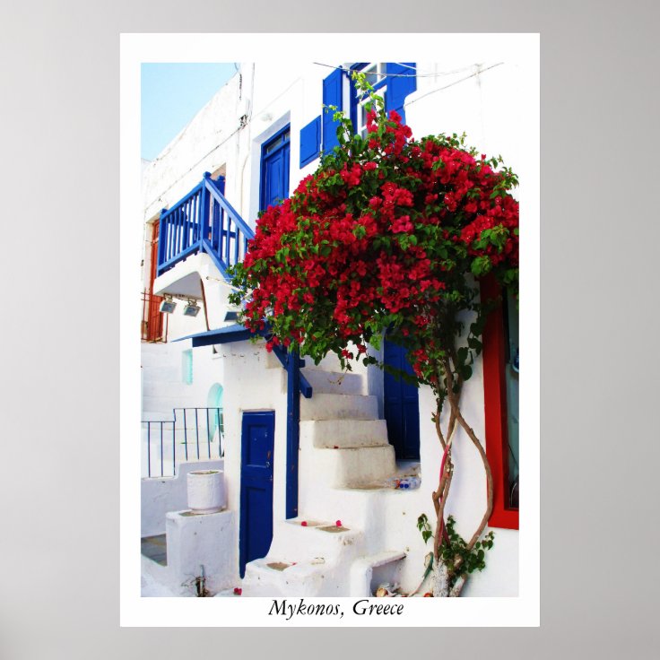 Mykonos, Greece POSTER | Zazzle