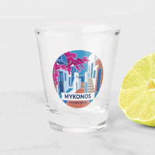 Mykonos Greece Shot Glass